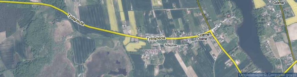 Zdjęcie satelitarne Tysiąclecia ul.